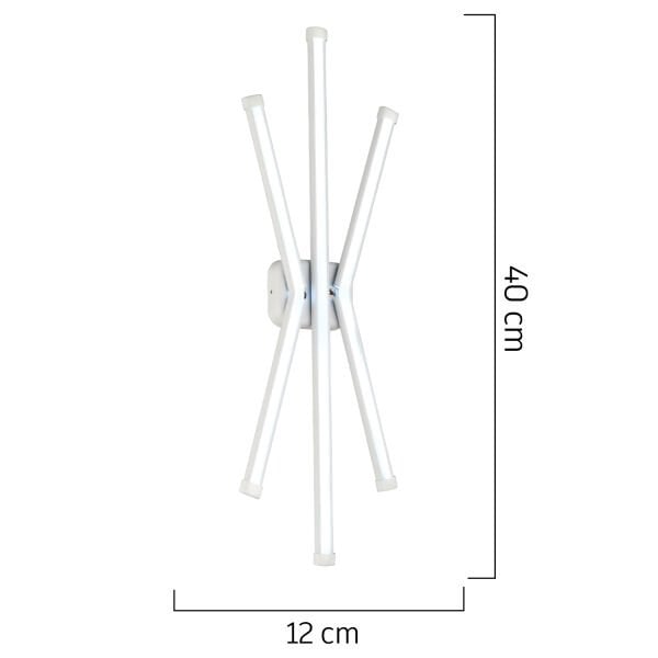 Estela Beyaz 25 Watt Modern Tasarım Banyo Koridor Ledli Salon Aplik