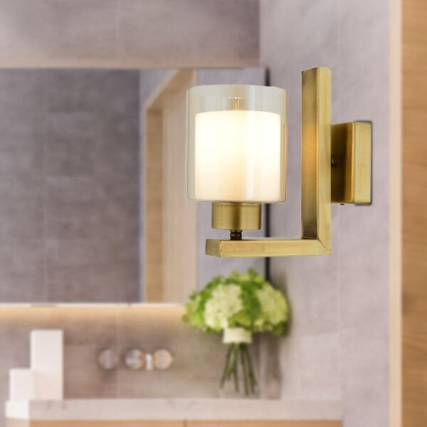 İmer Eskitme Duvar Lambası Yatak Odası-Yatak Başı-Banyo İçin Modern Aplik