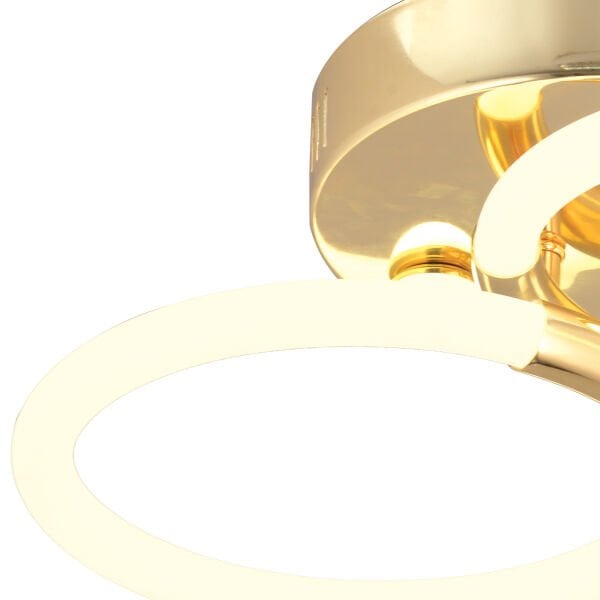 Honos 2'li Gold 32 Watt Ledli Modern Koridor, Yatak Odası Salon Plafonyer Led Avize