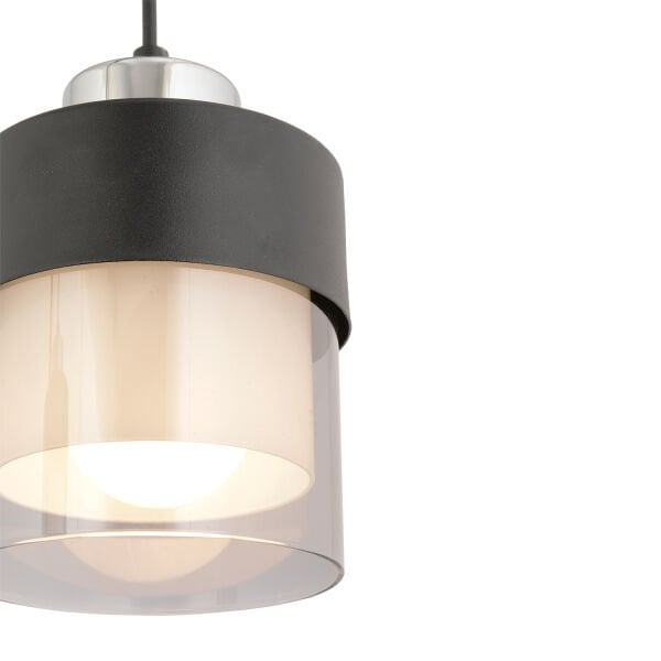 Boris Tekli Siyah-Krom Modern Sarkıt Mutfak Salon Sarkıt Avize