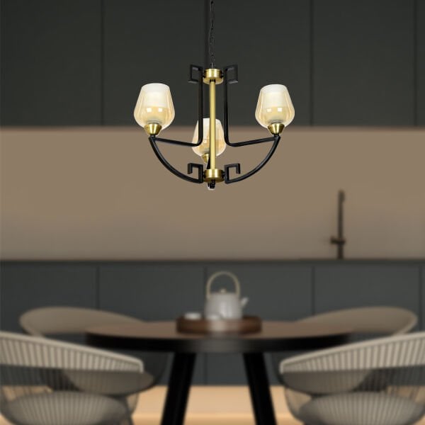 Nevada 3Lü Modern Genç Odası Retro Salon Avize