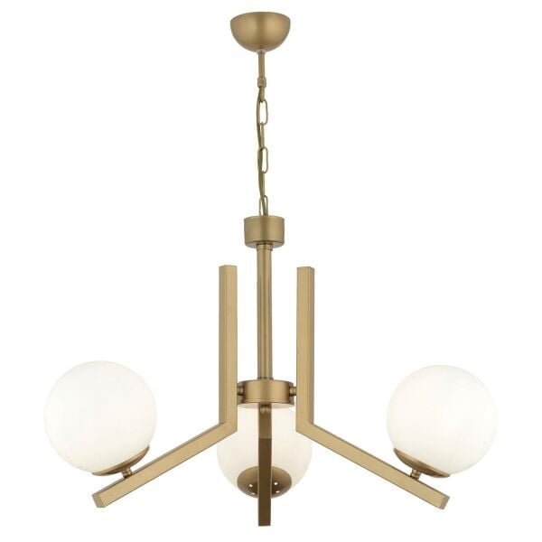 Morgan 3 Lü Komple Eskitme Boyalı Beyaz Camlı Modern Genç Odası Yatak Odası Salon Avize