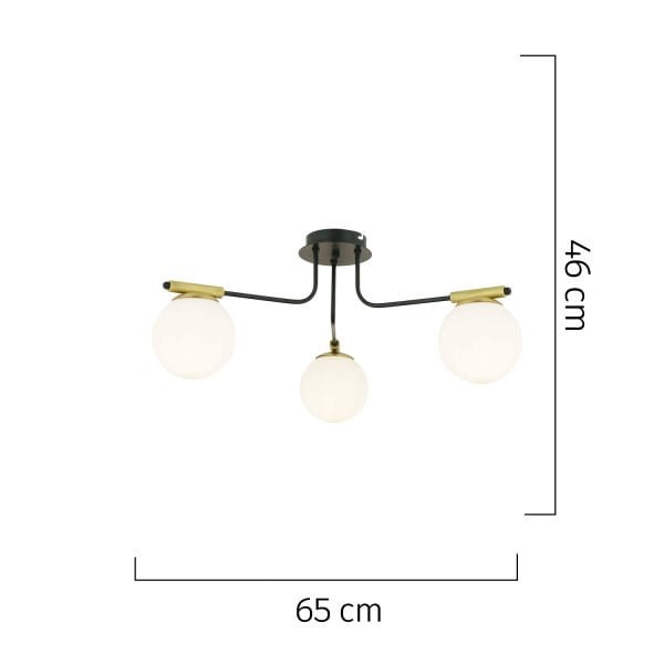 Norte 3'Lü Eskitme Modern Koridor Mutfak Salon Avize