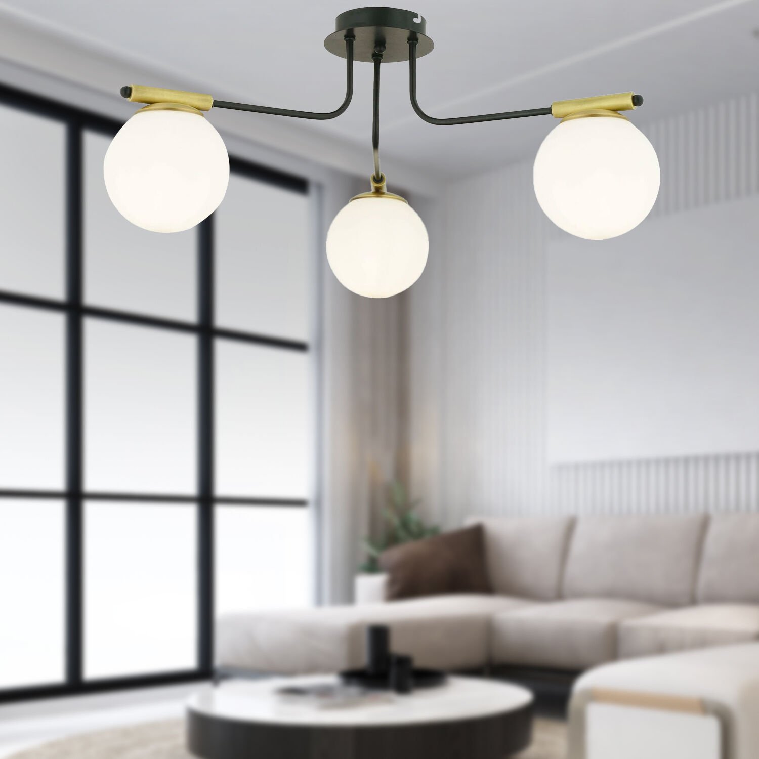 Norte 3'Lü Eskitme Modern Koridor Mutfak Salon Avize