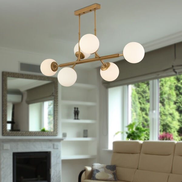 Nazar 6Lı Eskitme Modern Tasarım Yemek Odası, Yatak Odası Salon Avize