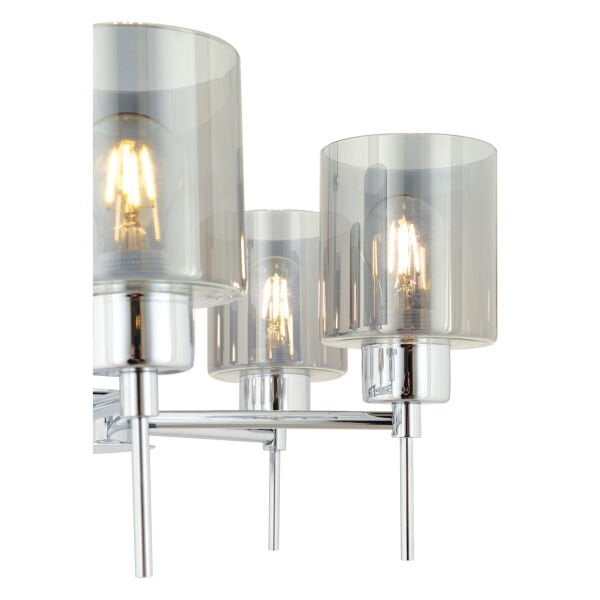 Cemre 8'Li Krom Modern Yatak Odası Mutfak Salon Avize