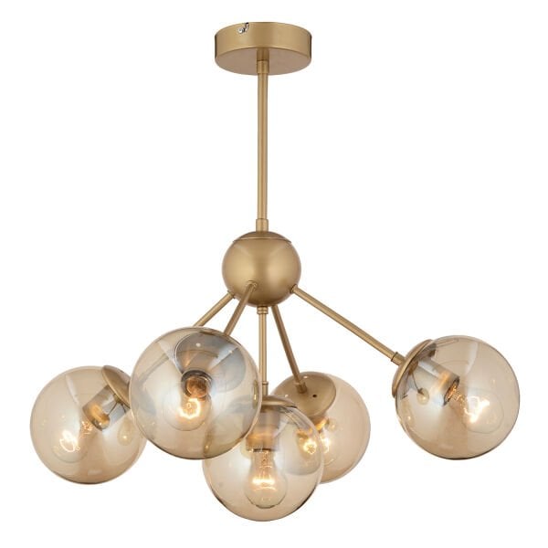 Meyo 5Li Eskitme Bal Camlı Modern Genç Odası Yatak Odası Salon Avize