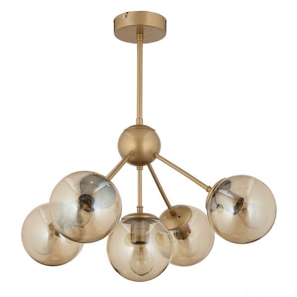 Meyo 5Li Eskitme Bal Camlı Modern Genç Odası Yatak Odası Salon Avize