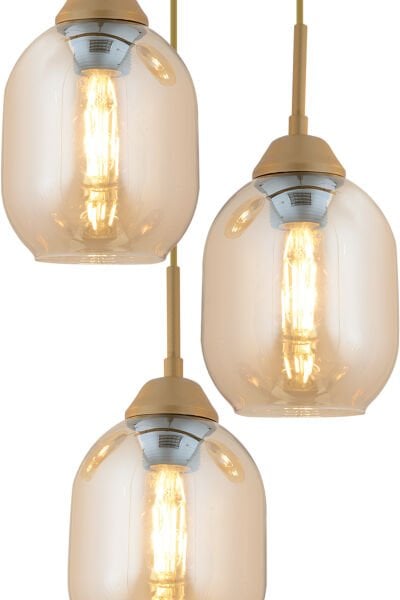 Hierro 3 Lü Yuvarlak Eskitme Modern Salon Avize