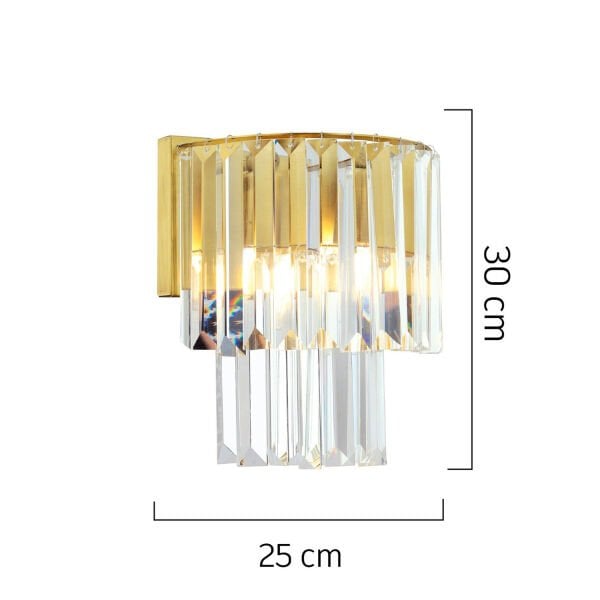 Nilüfer 2 Katlı Küçük Eskitme Kare Kristal Taşlı Avize 3 Parça Avize Seti