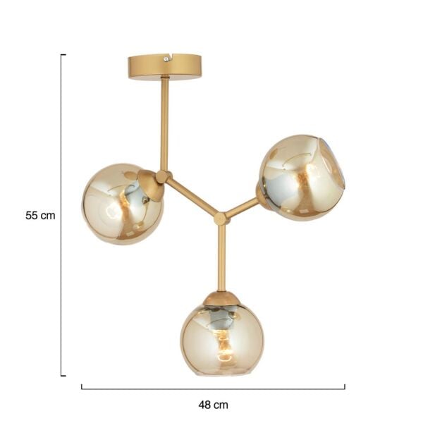 Liva 3Lü Eskitme Boyalı Modern Genç Odası MutfakSalon Avize
