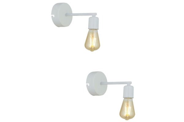 Binay Beyaz 2'li Aplik Seti Yatak Odası-Yatak başı,Cafe,Restoran için Duvar Lambası