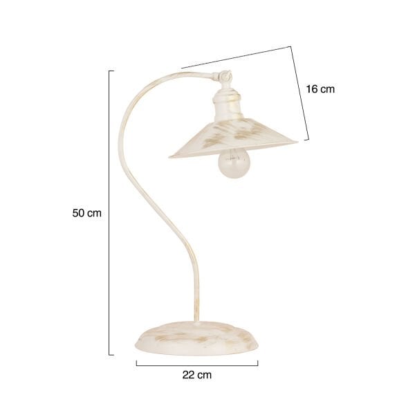 İklim Beyaz Retro Tasarım Modern Çalışma Masası Lambası