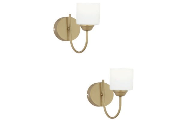 Esila Eskitme Boyalı 2'li Aplik Seti Yatak Odası-Yatak başı,Cafe,Restoran için Duvar Lambası