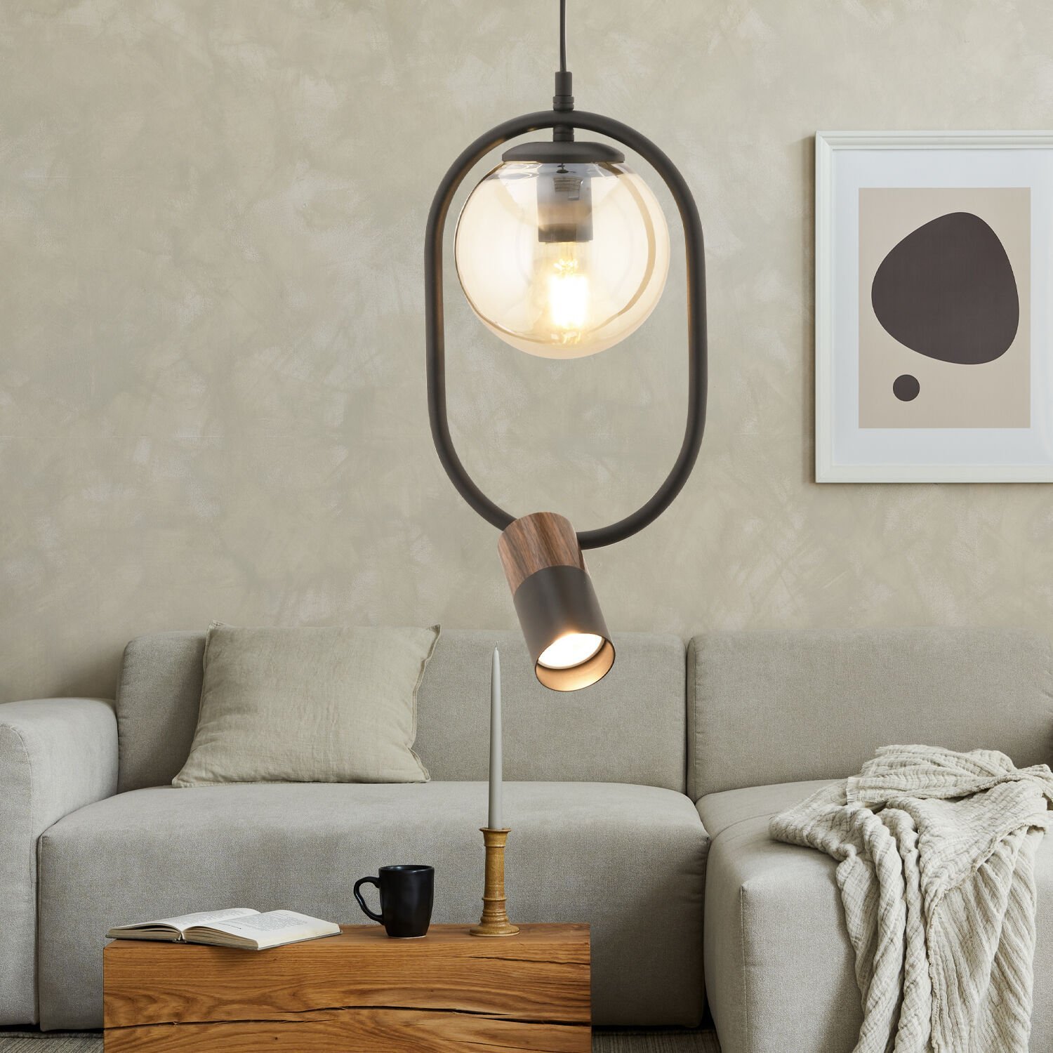 Miraç Tekli  Modern Sarkıt Oturma Odası Salon Sarkıt Avize