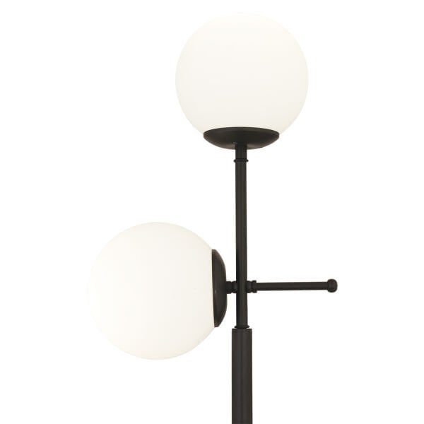 Günay 2li Siyah Beyaz Camlı Modern Dekoratif Tasarım Oturma Odası-Salon Lambader