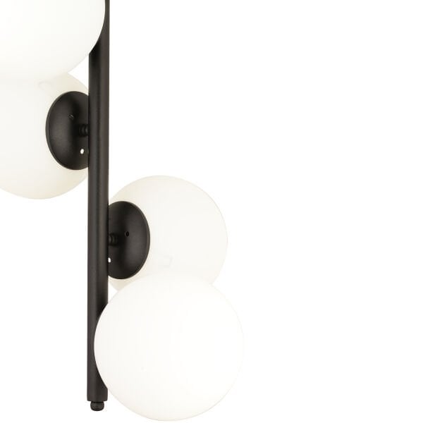 Uzel 5Li Siyah Modern Yatak odası Retro Salon Avize