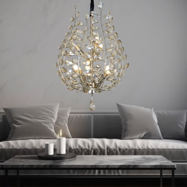 Donna Eskitme 55'lik Kristal Taşlı Modern Koridor, Salon Avize