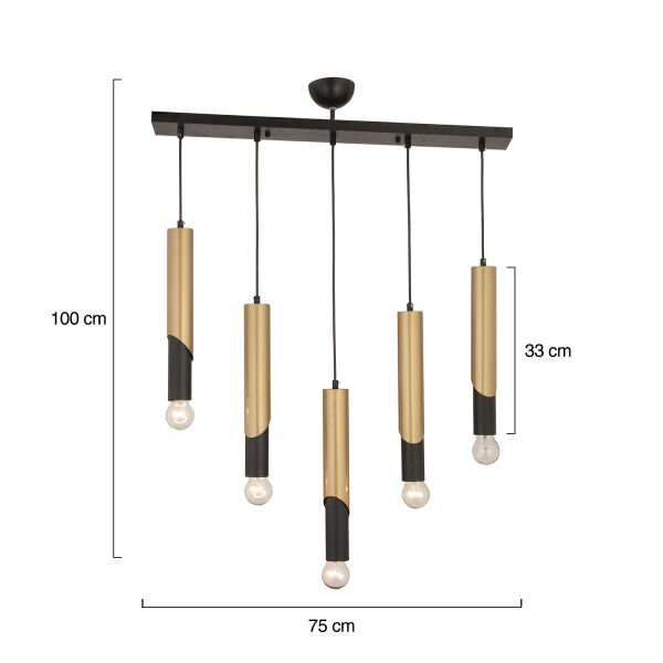VEGAMU 5Lİ SIRALI ESKİTME AVİZE