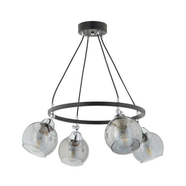 Flora 4 Lü Krom Detaylı Modern Yatak Odası Mutfak Oturma Odası Salon Avize