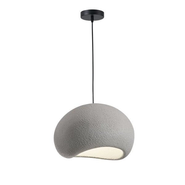 Tretan Tekli Gri Beton Modern Sarkıt Oturma Odası Salon Sarkıt Avize