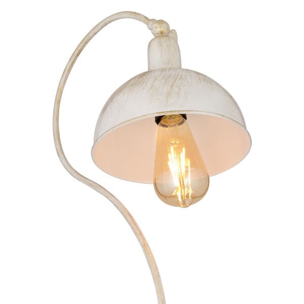 Angora Beyaz Silme Dekoratif Tasarım Retro Modern Metal Lambader