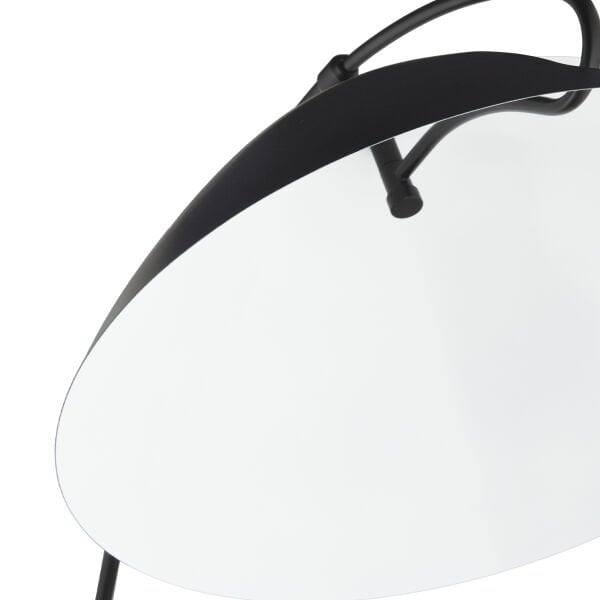 Briella Modern Sehpalı Tasarım Metal Siyah Lambader