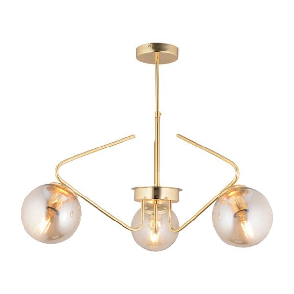 Mildred 3'lü Gold Modern Sarkıt Genç Odası Mutfak Yatak Odası Salon Sarkıt Avize