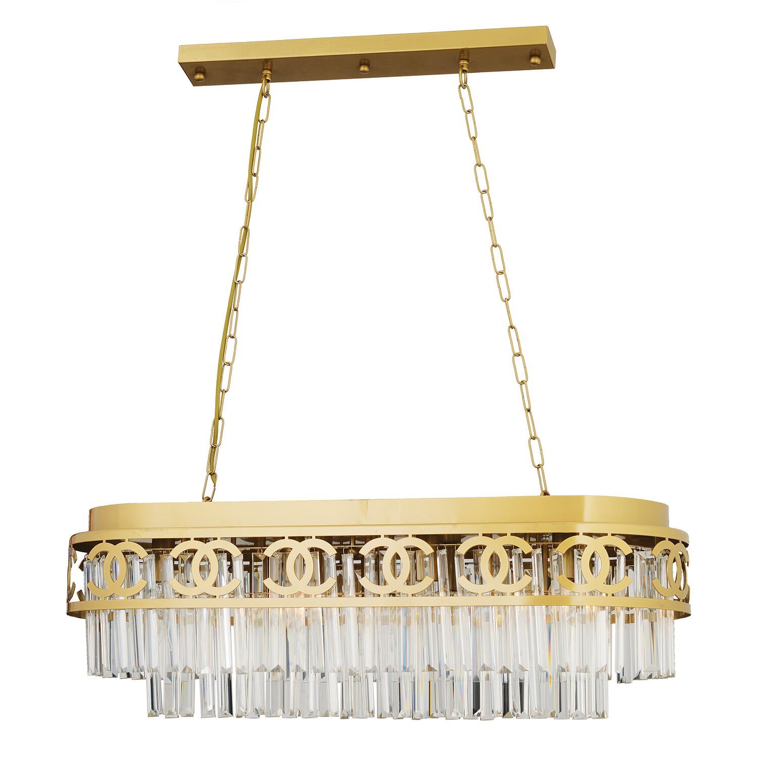 Varnum Eskitme Kristalli Taşlı Modern Tasarım Yemek Masası Üstü Kristal Salon Avize