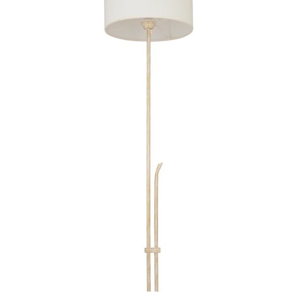 Jolly Beyaz Şapkalı Beyaz Modern Tasarım Ayaklı Abajur Lamba  Metal Lambader