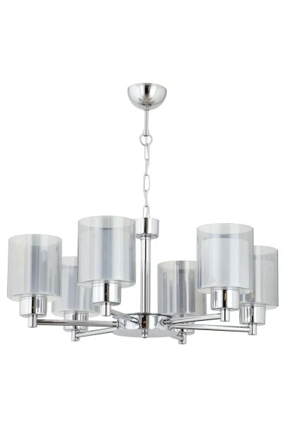 Goldie 6 Lı Krom Kaplama Modern Yatak Odası  Salon Avize