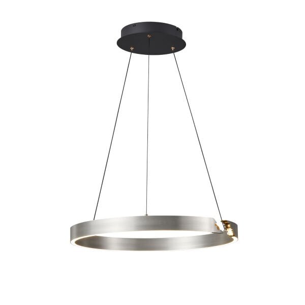 Late Gri 60'lık Yuvarlak 41 Watt Modern Sarkıt Salon Led Avize