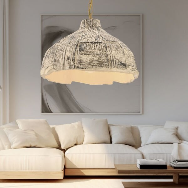 Balas Beton Tekli Tasarım, Retro, Modern Sarkıt Avize