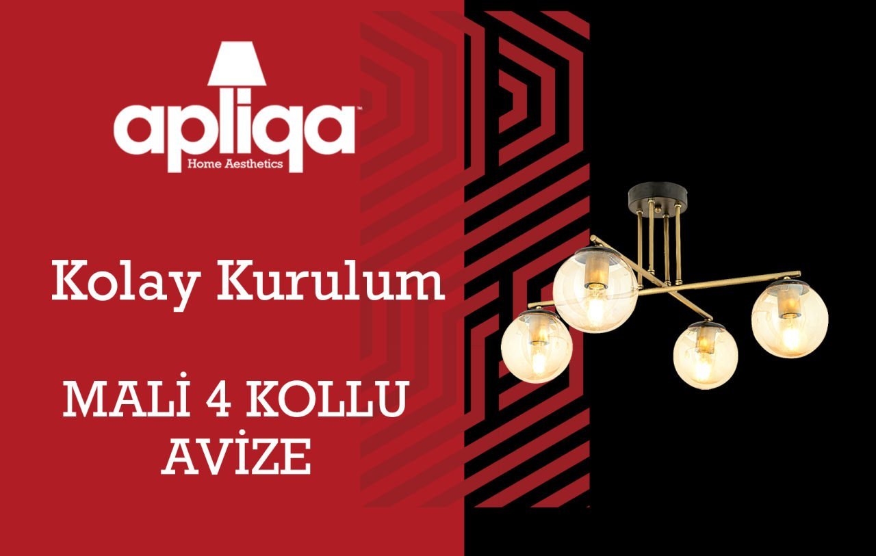 Apliqa Mali 4 Kollu Avize Montajı Nasıl Yapılır?