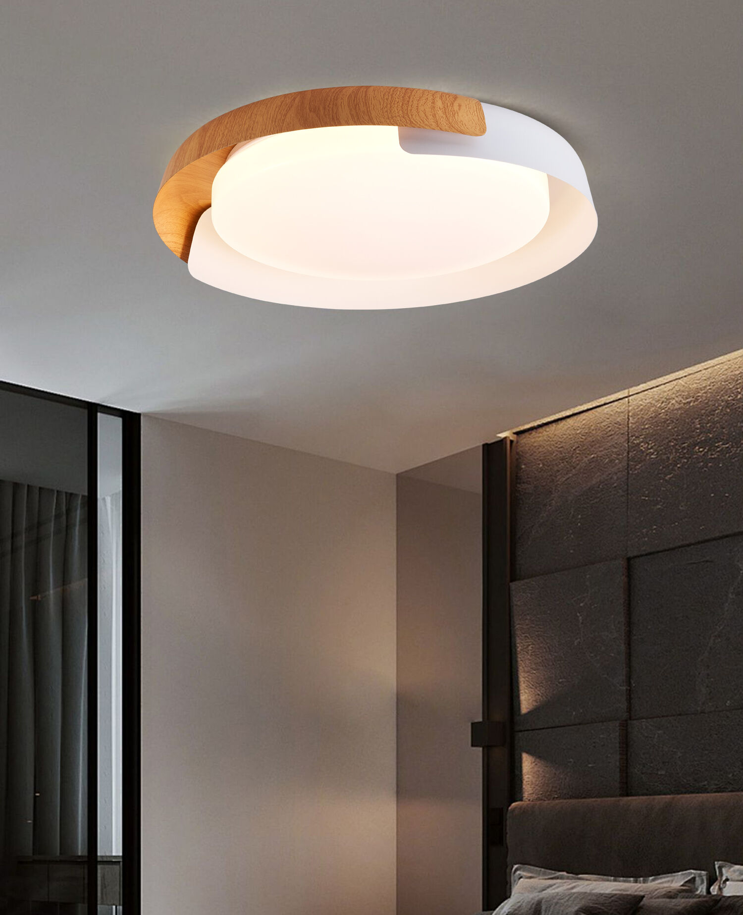 Elliot 50'lik 84 Watt Yuvarlak Plafonyer 3 Renkli Led Avize