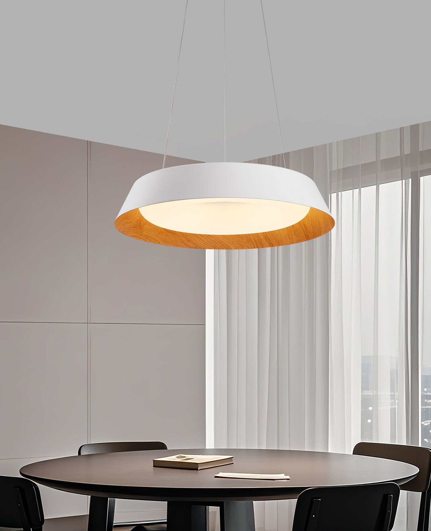 Elliot 50'lik 108 Watt Yuvarlak Sarkıt 3 Renkli Led Avize