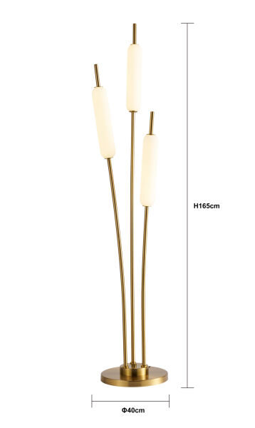 Cora 3'lü Gold 36 Watt Led Lambader