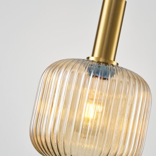 Celia Eskitme Bal Camlı Tekli Sarkıt Avize