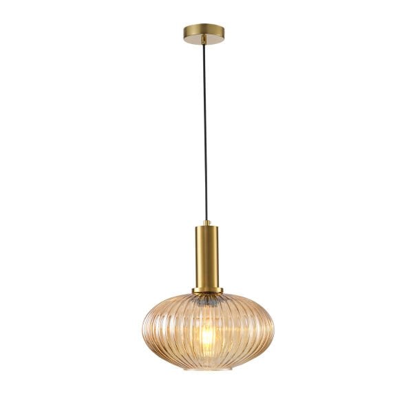 Darwi Eskitme Bal Camlı Tekli Sarkıt Avize