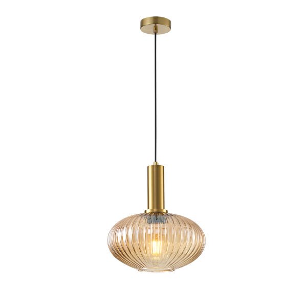 Darwi Eskitme Bal Camlı Tekli Sarkıt Avize