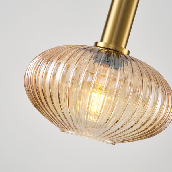 Darwi Eskitme Bal Camlı Tekli Sarkıt Avize