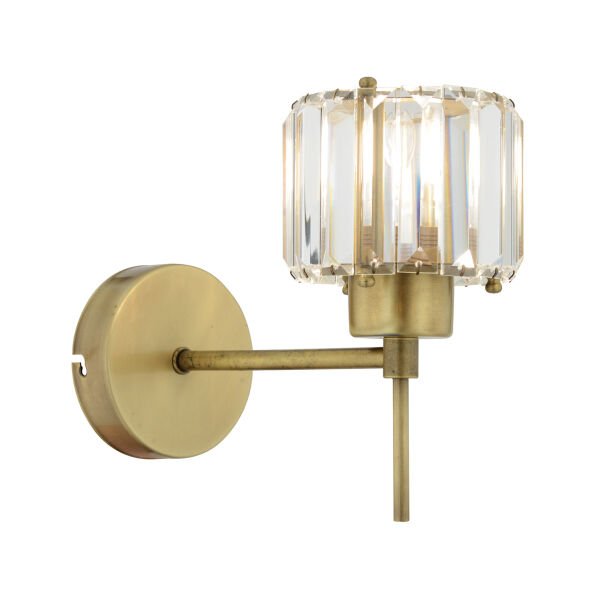 Sadem Eskitme Kristal Taşlı Duvar Lambası Yatak Odası-Yatak Başı-Salon için Aplik