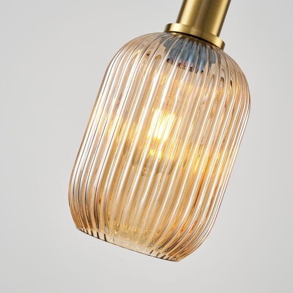 Emma Eskitme Bal Camlı Tekli Sarkıt Avize