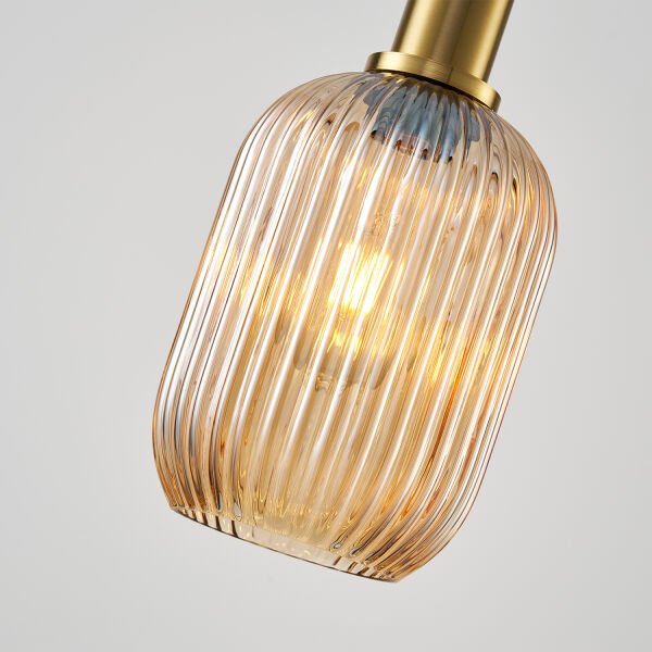 Emma Eskitme Bal Camlı Tekli Sarkıt Avize