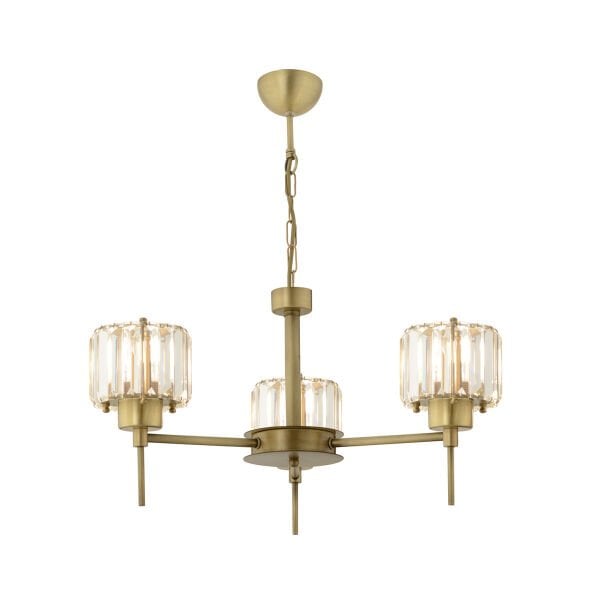 Sadem 3 Lü Eskitme Kristalli Taşlı Modern Tasarım Salon-Yatak Odası-Oturma Odası Kristal Avize