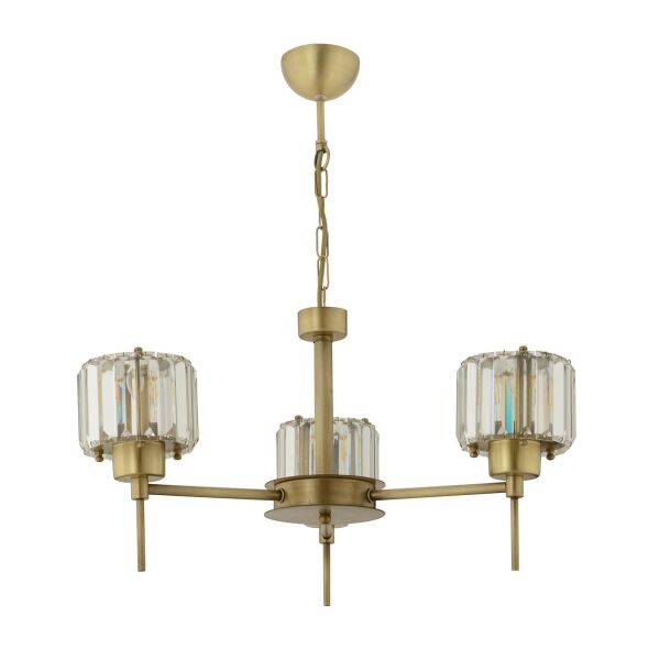 Sadem 3 Lü Eskitme Kristalli Taşlı Modern Tasarım Salon-Yatak Odası-Oturma Odası Kristal Avize