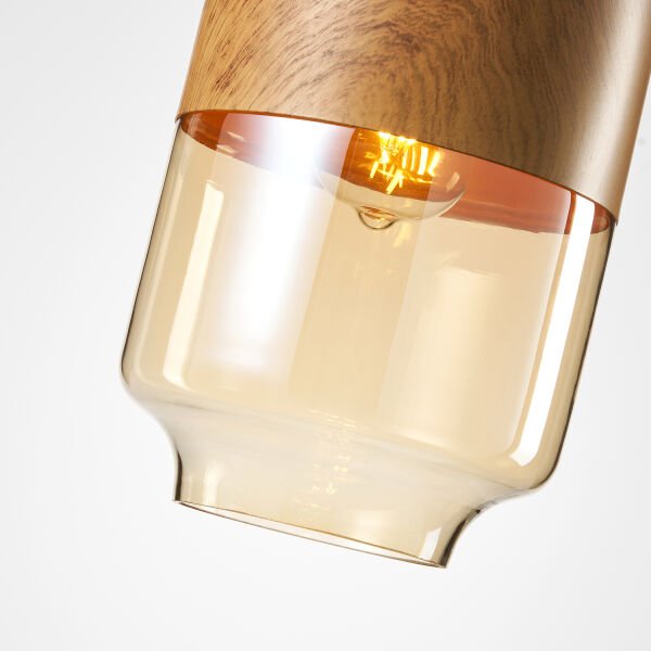 Tracy Tekli Ahşap Desenli Sarkıt Avize