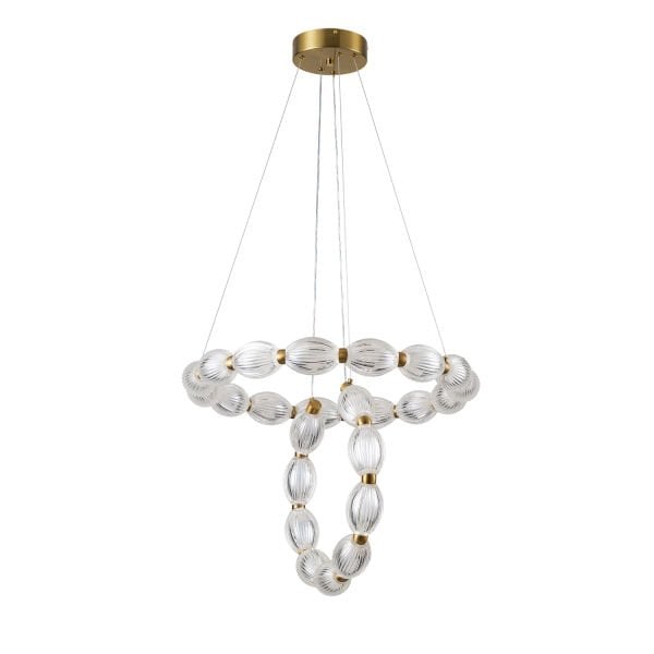 Aspen 2'li Yuvarlak 106 Watt Eskitme Sarkıt 3 Renkli Led Avize