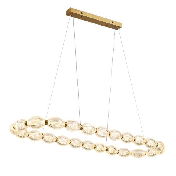 Aspen Sıralı Eskitme Sarkıt Led Avize