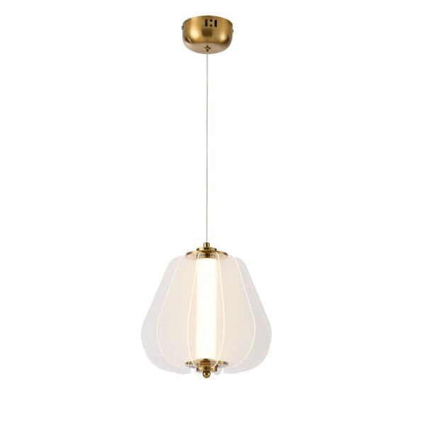 Hopps 18 Watt 3000K Elips Bakır Tekli Led Sarkıt Avize